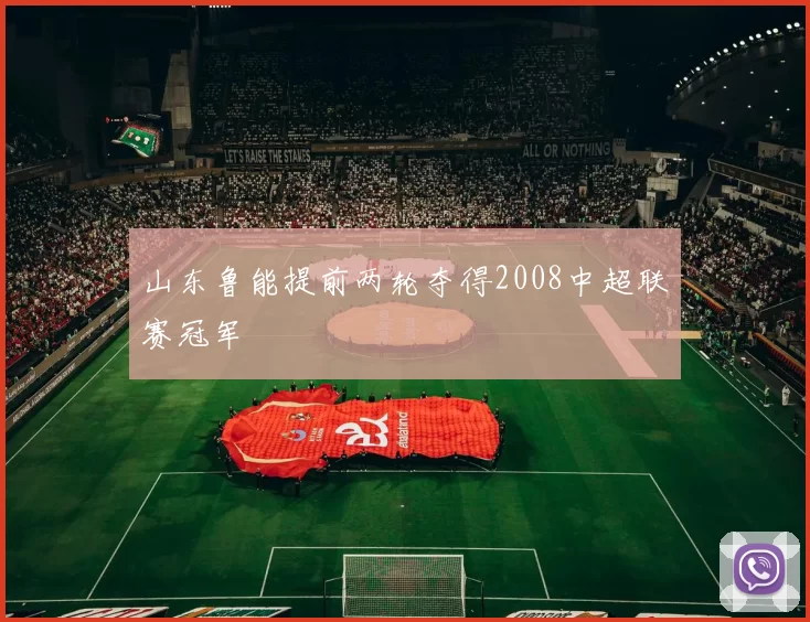 山东鲁能提前两轮夺得2008中超联赛冠军